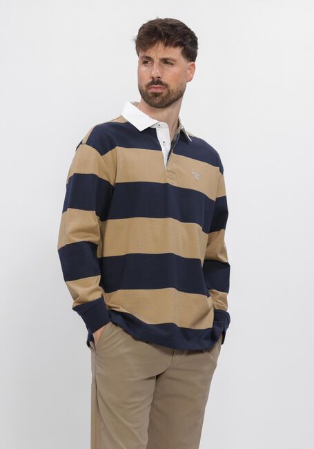 Beige BARBOUR Polo BROOME RUGBY SHIRT - large