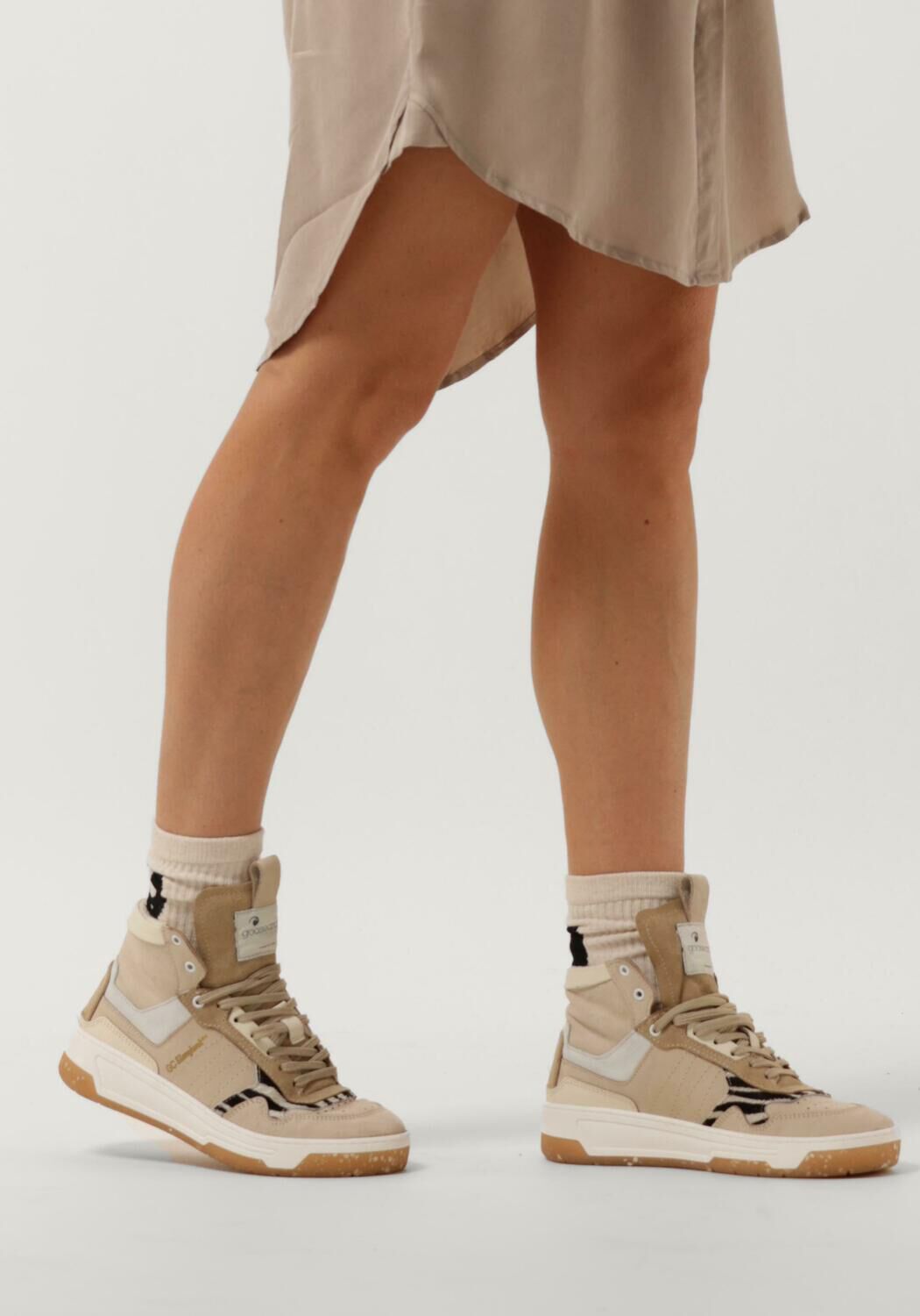Beige GOOSECRAFT Hoge sneaker BLAKE WOMEN HGH Omoda
