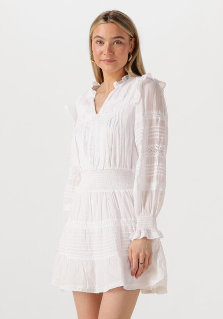 Gebroken wit NEO NOIR Mini jurk ARAN S VOILE DRESS - large