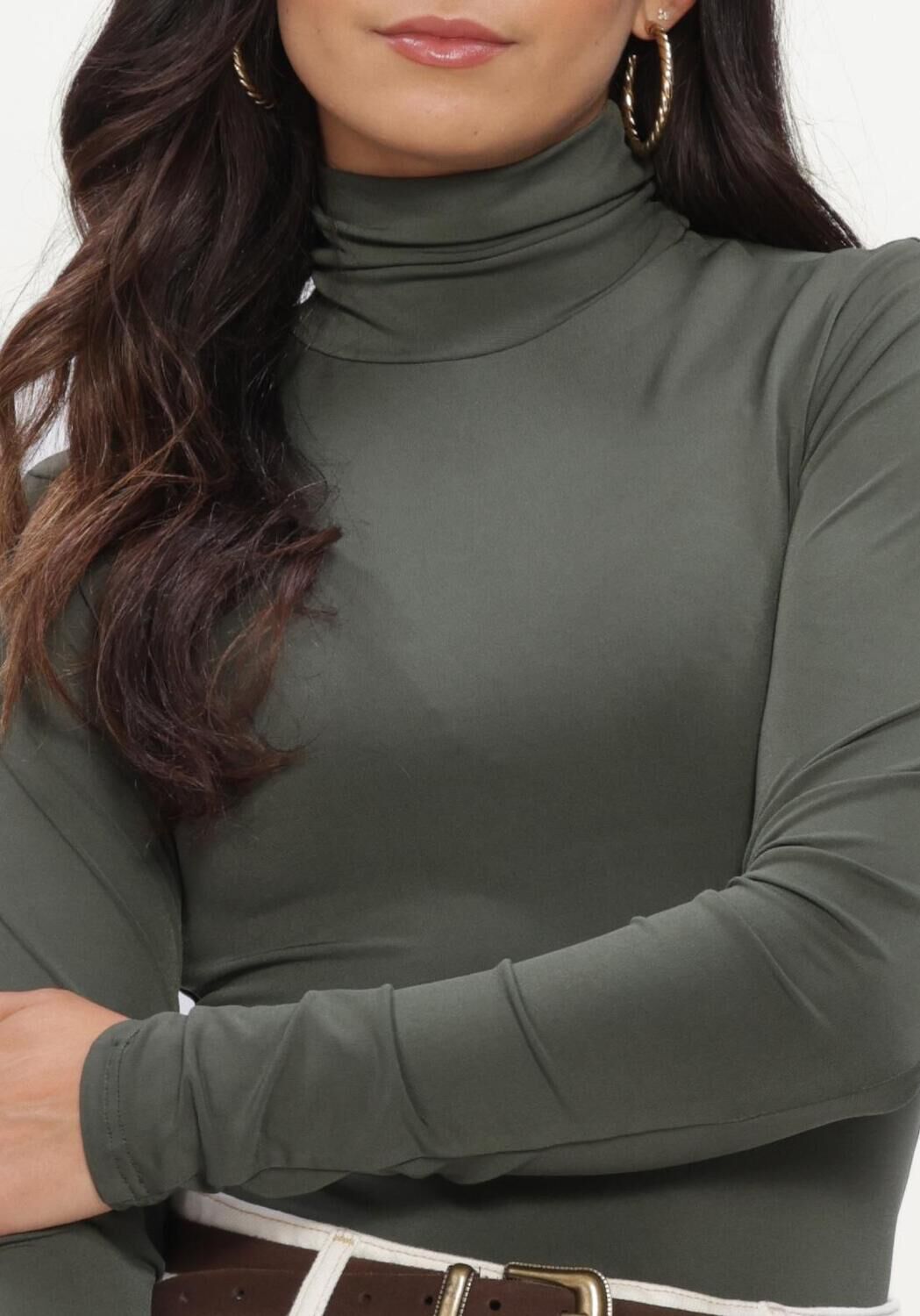 Olijf NOTRE-V Top NV-INGER - large