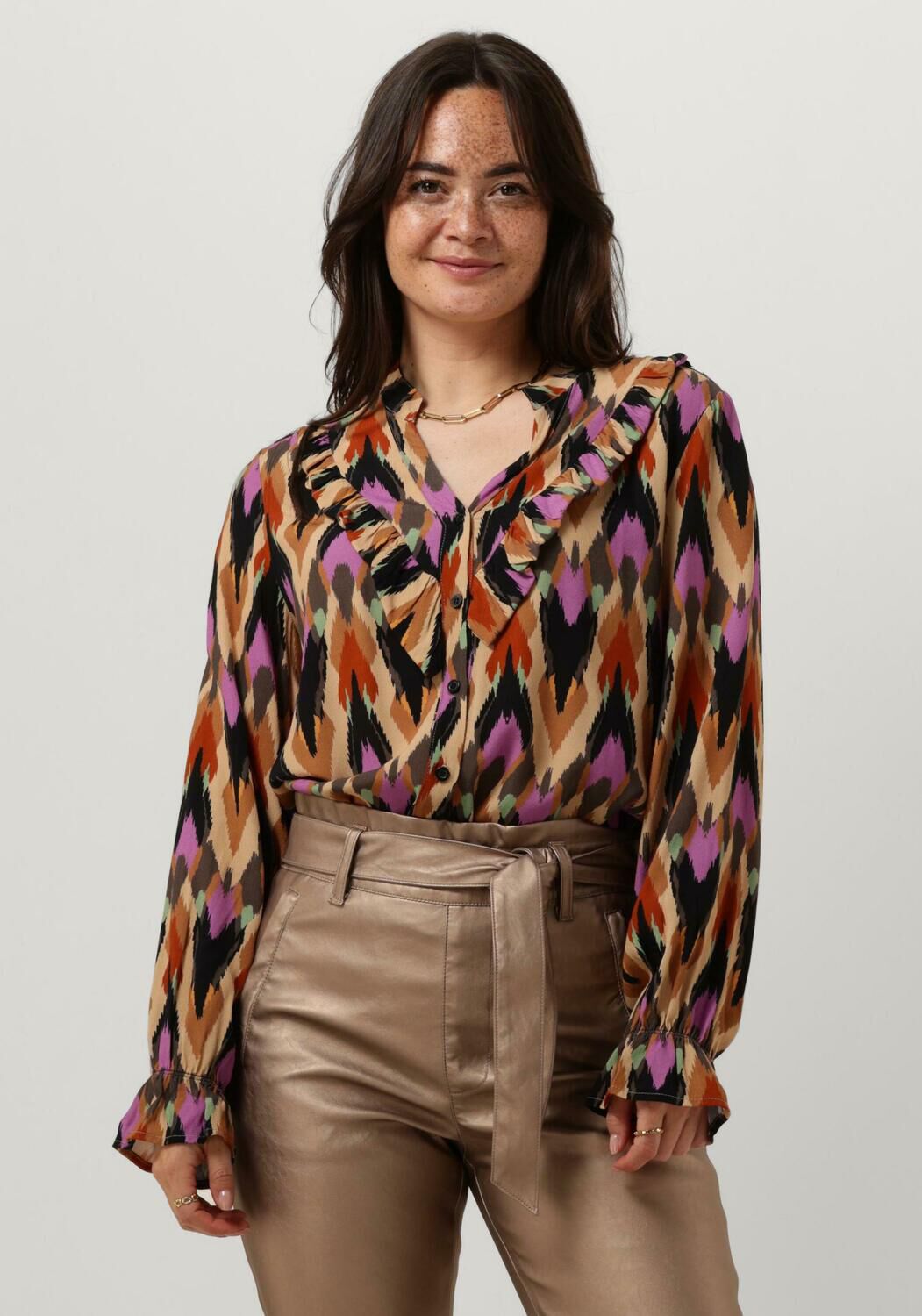 multi aaiko blouse jill multi ethnic vis 523