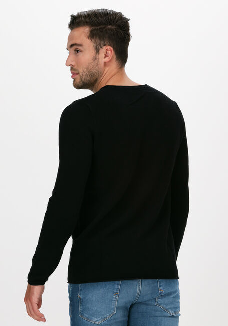 Zwarte SELECTED HOMME Trui ROCKY CREW NECK B WEBS - large