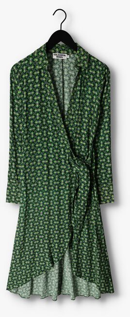 Groene COLOURFUL REBEL Midi jurk LEA GRAPHIC WRAP MIDI DRESS - large