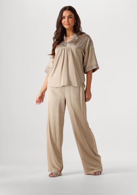 Bruine NUKUS Top NINA TOP SILKY - large