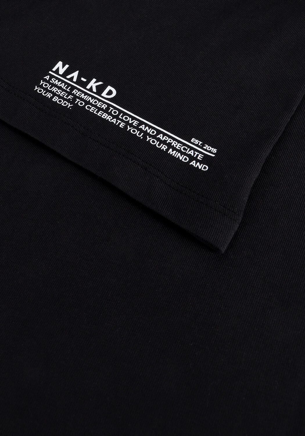 Zwarte NA-KD T-shirt REMINDER TEE - large
