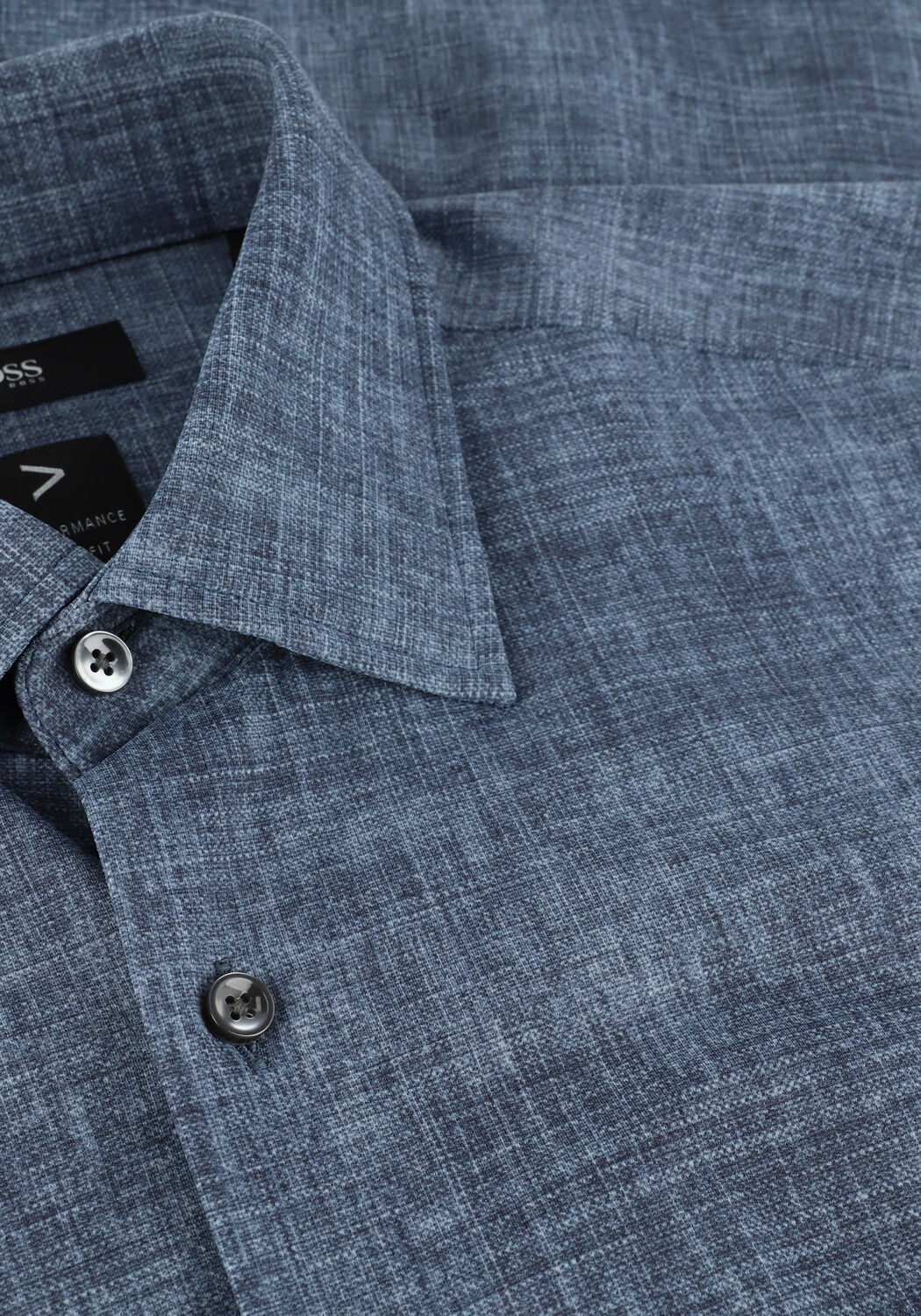 Blauwe BOSS Casual overhemd P-HANK-KENT-214 - large