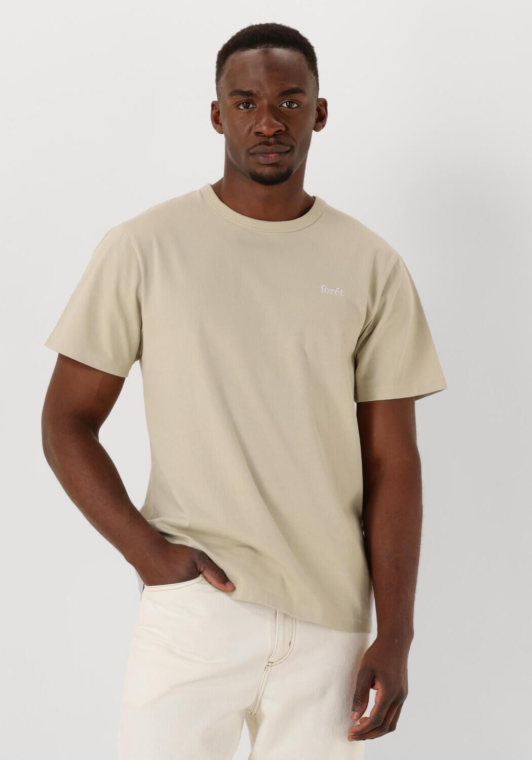 FORÉT Forét Heren Polo's & T-shirts Oak T-shirt Zand