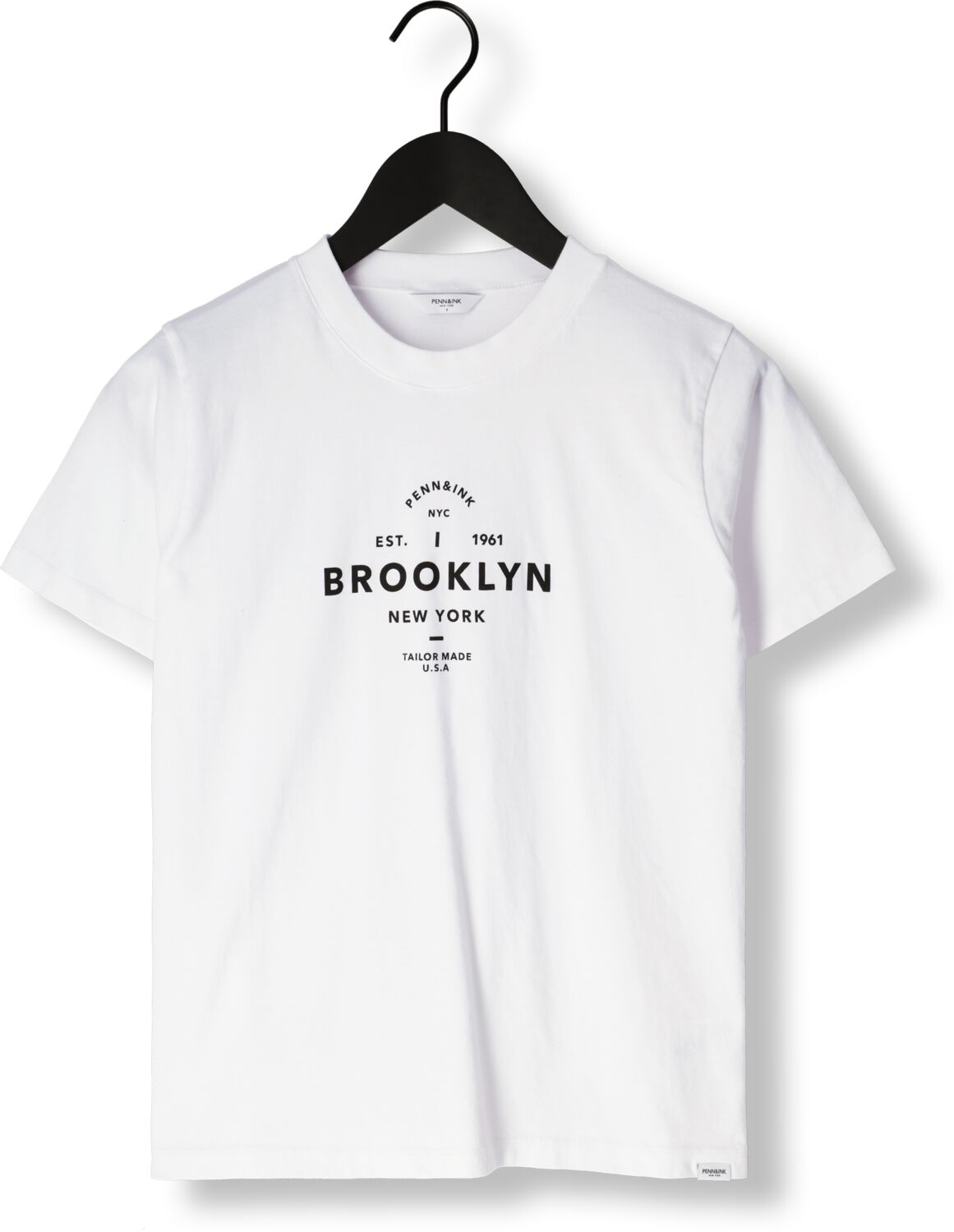 PENN & INK Dames Tops & T-shirts T-shirt Print Wit