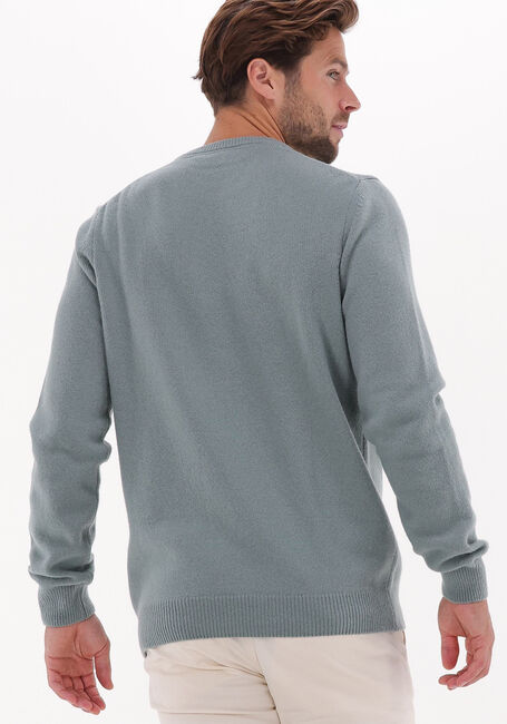 Lichtblauwe LYLE & SCOTT Trui CREW NECK LAMBSWOOL BLEND JUMPER - large