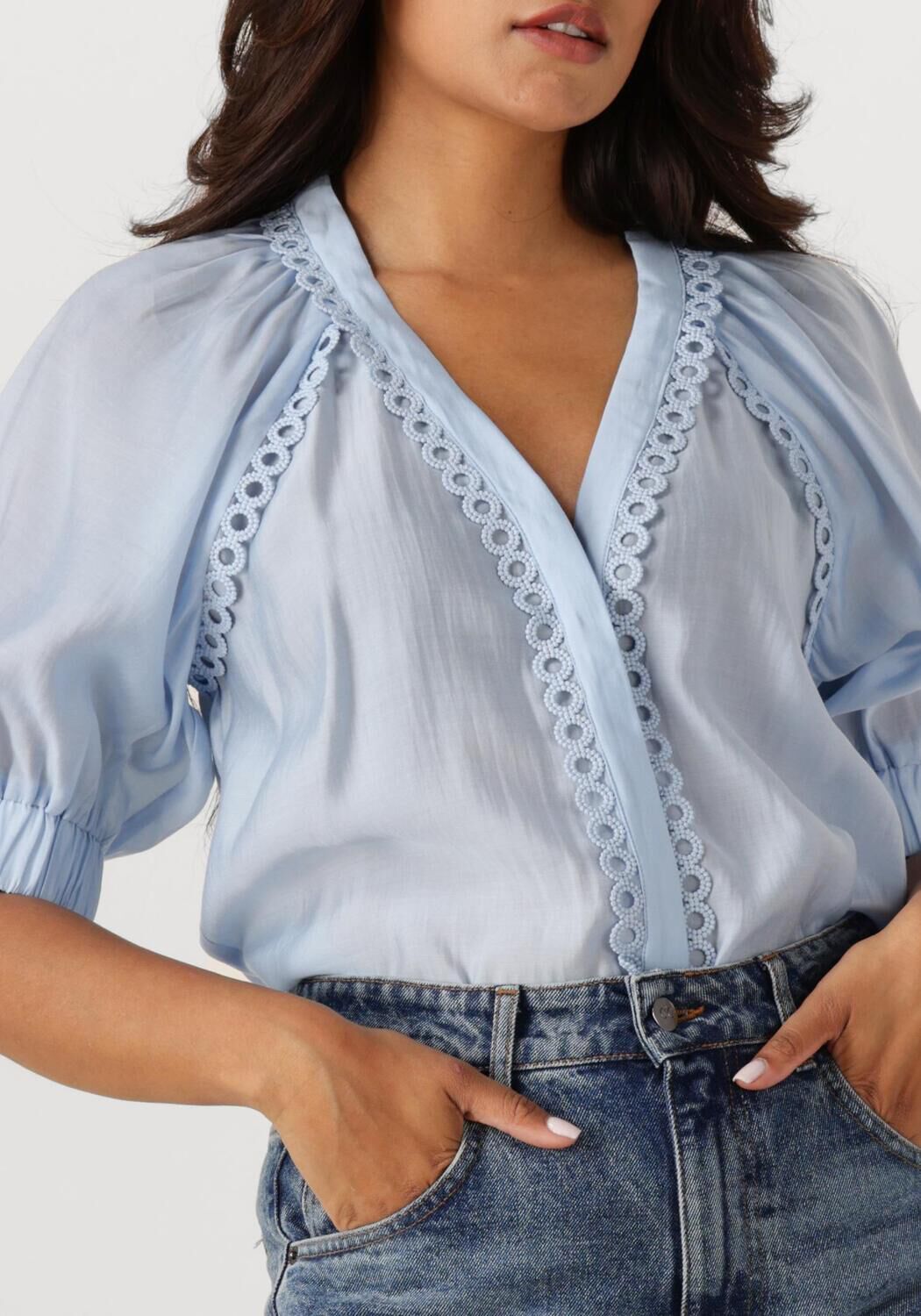 COPENHAGEN MUSE Dames Tops & T-shirts Cm Molly Shirt Lichtblauw