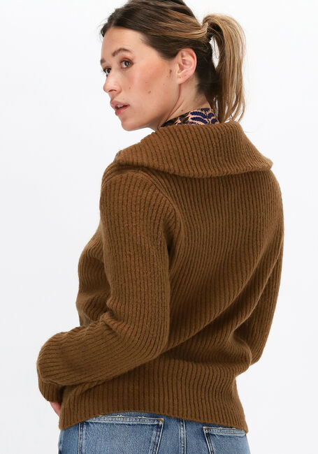 Bruine OBJECT Trui RACHEL LS KNIT PULLOVER - large