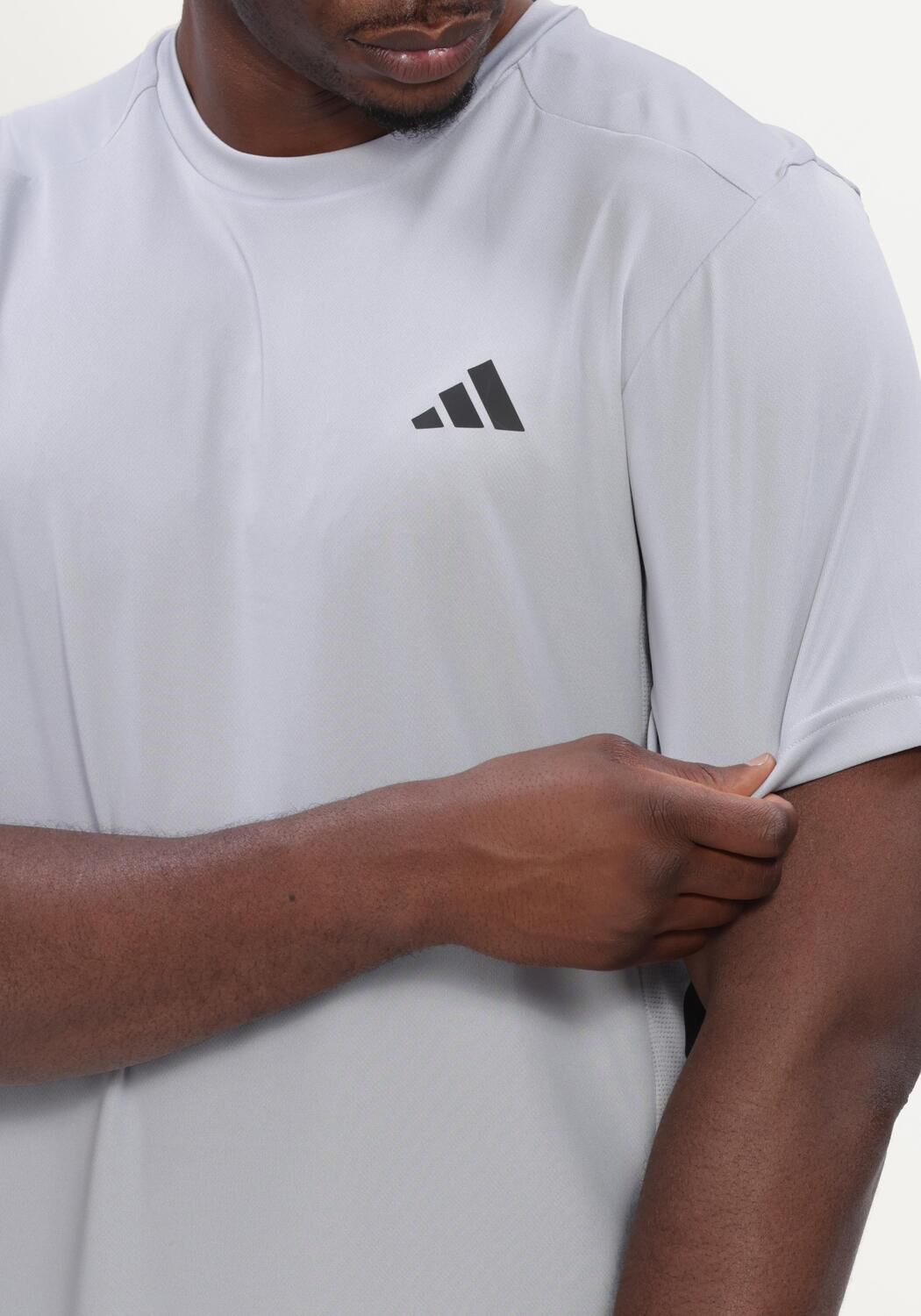 Lichtgrijze ADIDAS T-shirt TECHESS 3S TEE - large