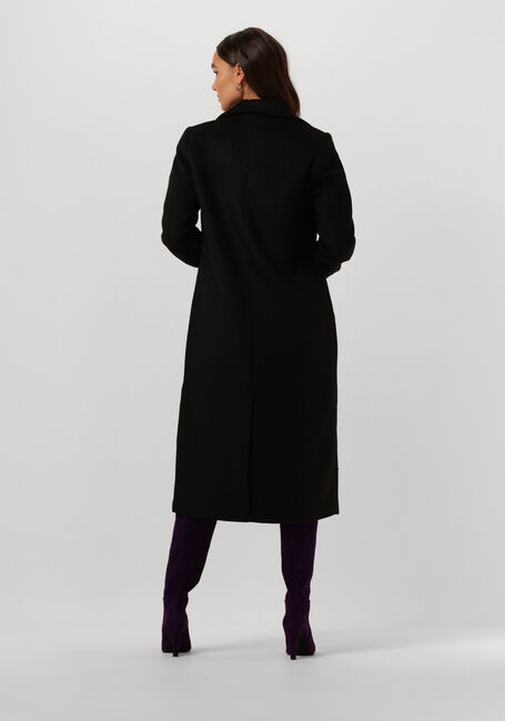 Zwarte NOTRE-V Mantel WOOL COAT - large