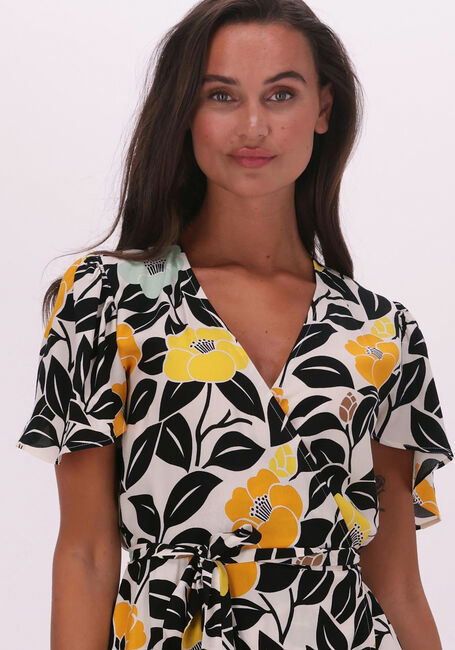 Multi JANSEN AMSTERDAM Maxi jurk DRESS BUTTERFLY SLEEVES - large
