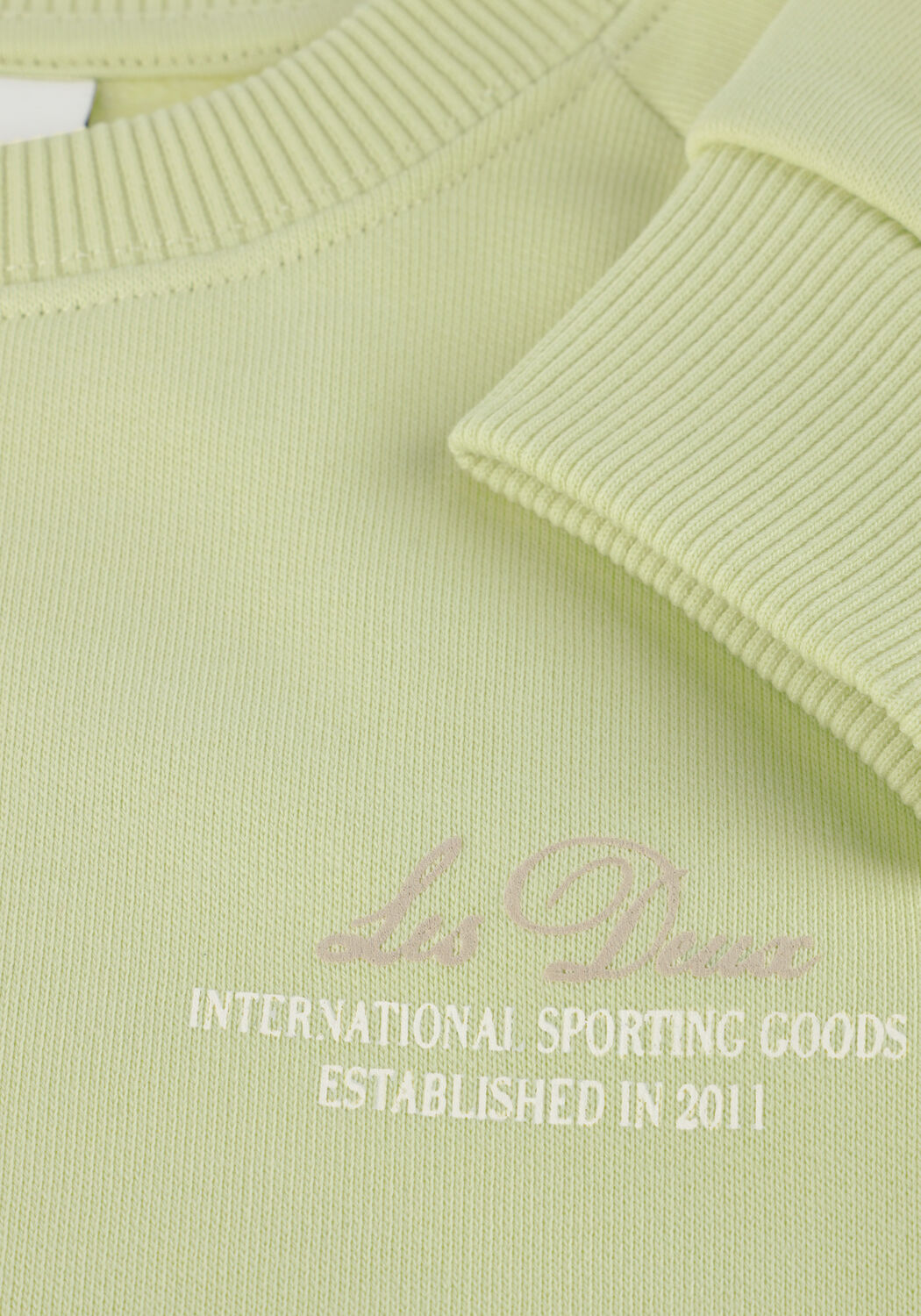 Lime LES DEUX Trui GLOBE SWEATSHIRT - large