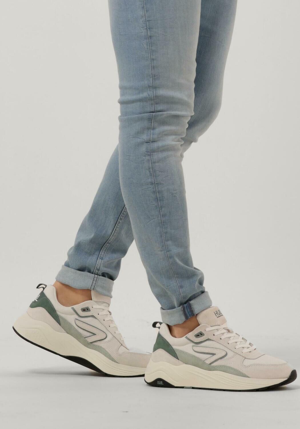 witte hub lage sneakers gilde z men