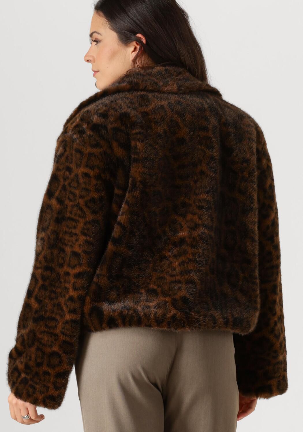 NEO NOIR Dames Jassen Melodie Leo Faux Fur Jacketdam Bruin