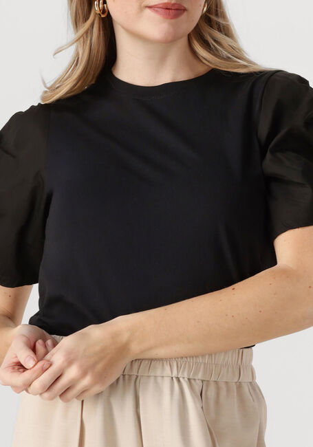 Zwarte INWEAR T-shirt PAYANAIW WOVEN TRIM SHIRT - large