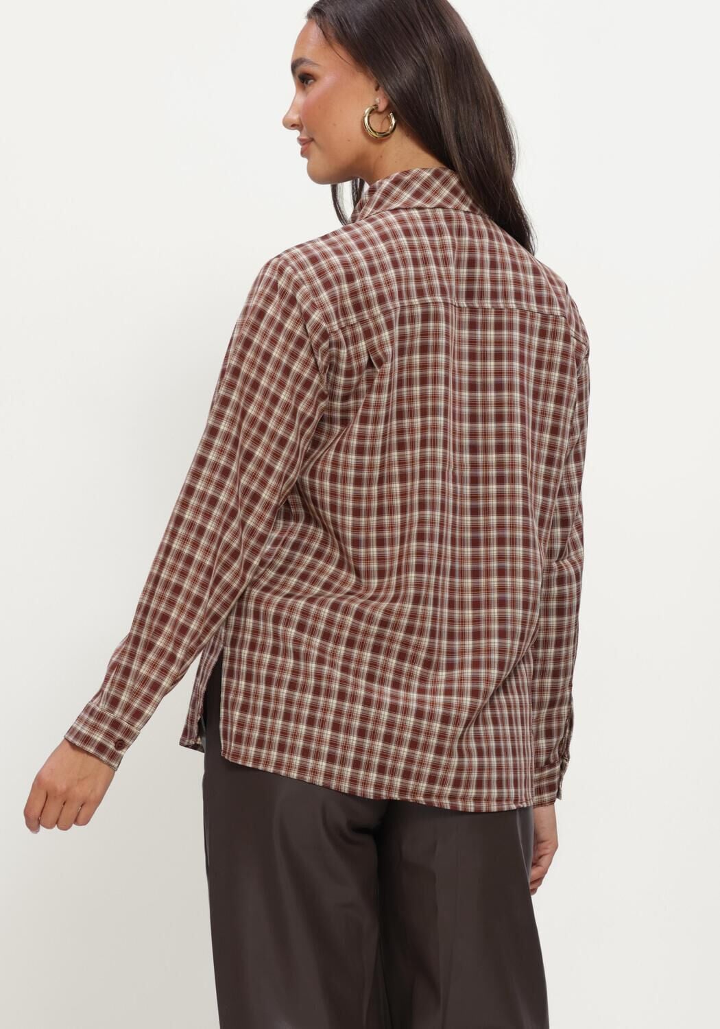 YDENCE Dames Blouses Blouse Charlize Bruin