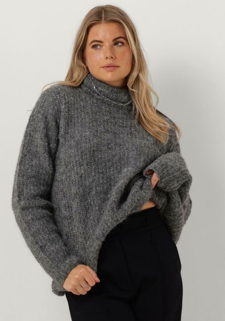 Grijze MY ESSENTIAL WARDROBE Coltrui MEENAHW KNIT ROLLNECK - large