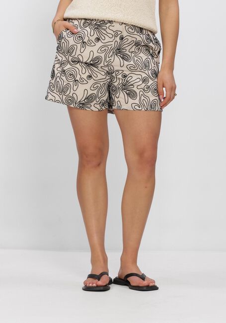 Beige OBJECT Shorts OBJKERRY HW SHORTS - large