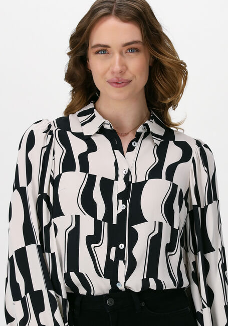 Gebroken wit SUMMUM Blouses BLOUSE GRAPHIC TWO TONE - large