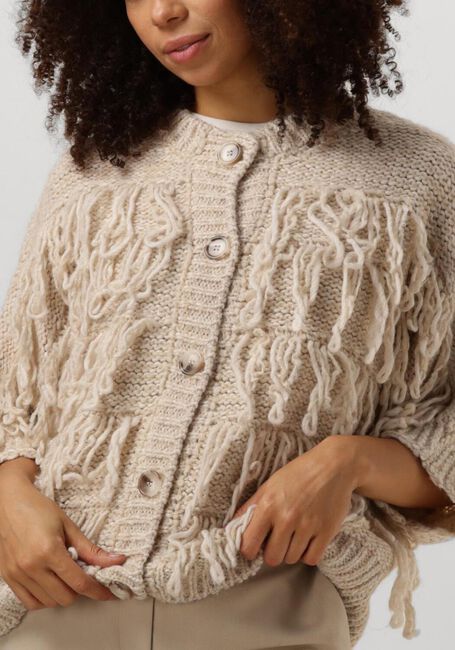 Witte SUMMUM Vest CARDIGAN 3/4 SLEEVE FRINGE KNIT - large