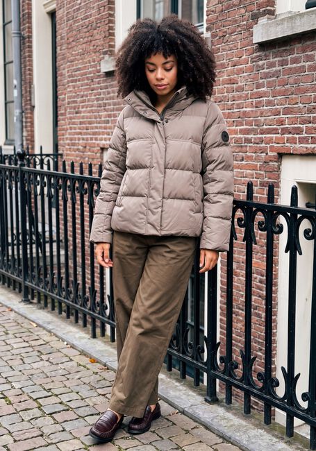 Taupe AIRFORCE Gewatteerde jas CARLY JACKET - large