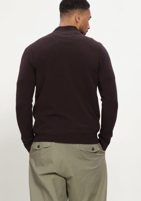 Bruine BUTCHER OF BLUE Trui CLIFDEN HALFZIP - large