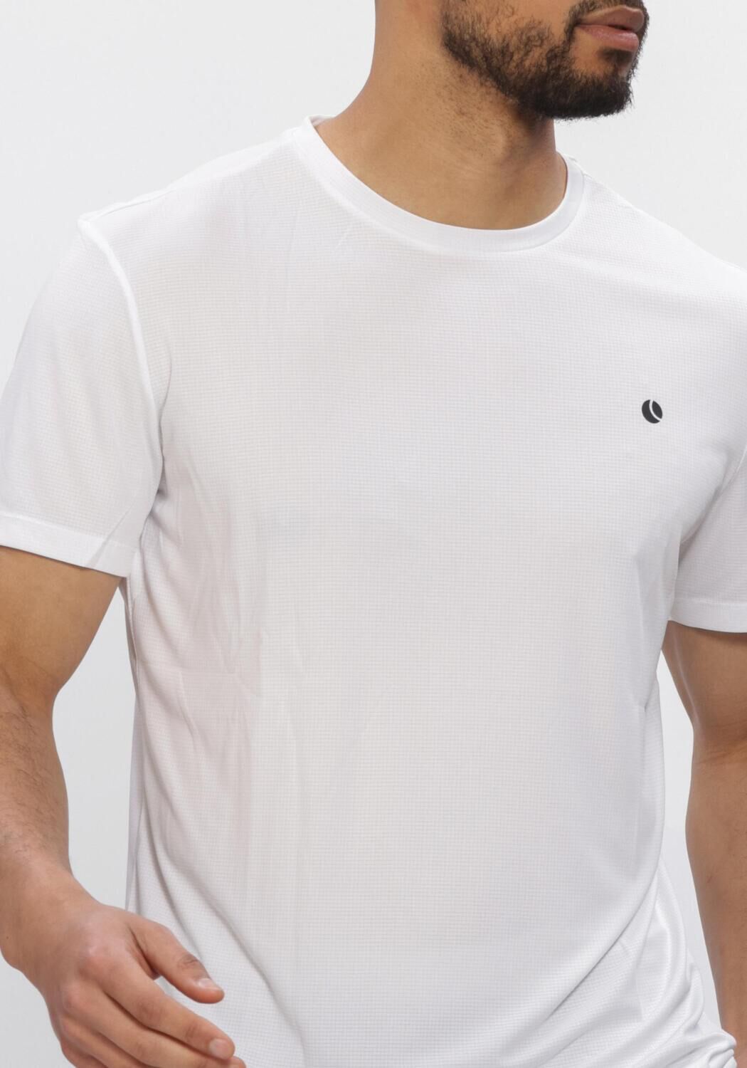 Witte BJORN BORG Sportshirts ACE LIGHT T-SHIRT - large