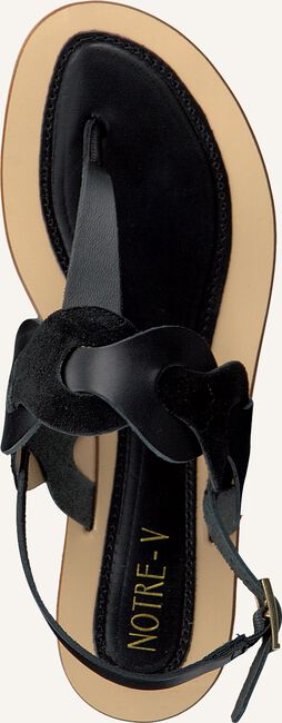 Zwarte NOTRE-V Platte sandalen 18704 Zwarte NOTRE-V Platte sandalen 18704 - large
