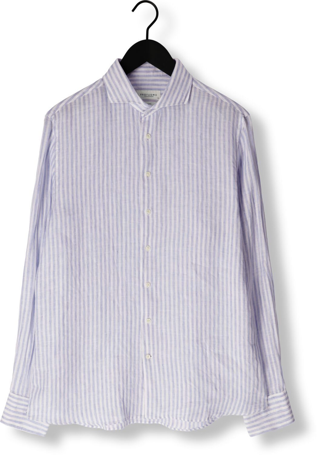 PROFUOMO Heren Overhemden Shirt X-cutaway Blauw