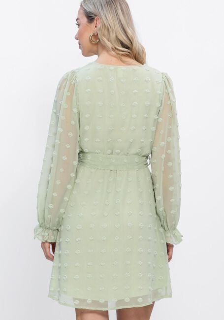 Mint Y.A.S. Jurken YASDOTTIE LS WRAP DRESS - large