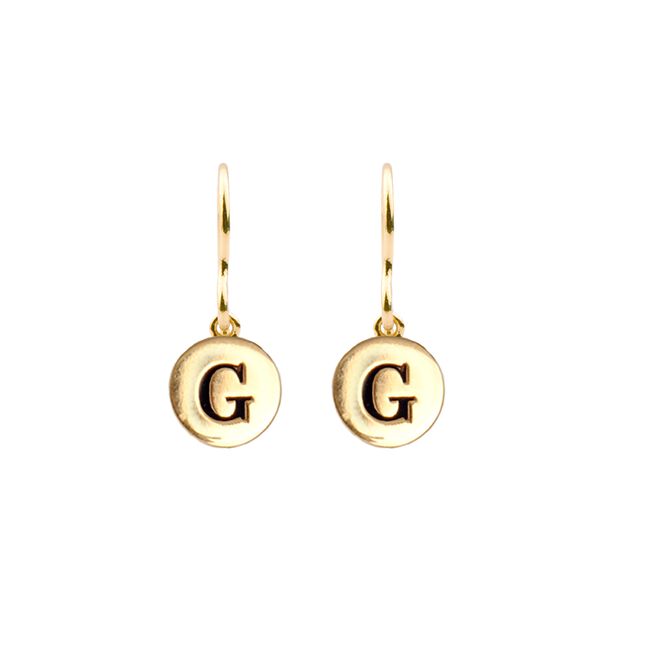 Gouden ATLITW STUDIO Oorbellen CHARACTER EARRINGS LETTER GOLD Gouden ATLITW STUDIO Oorbellen CHARACTER EARRINGS LETTER GOLD - large