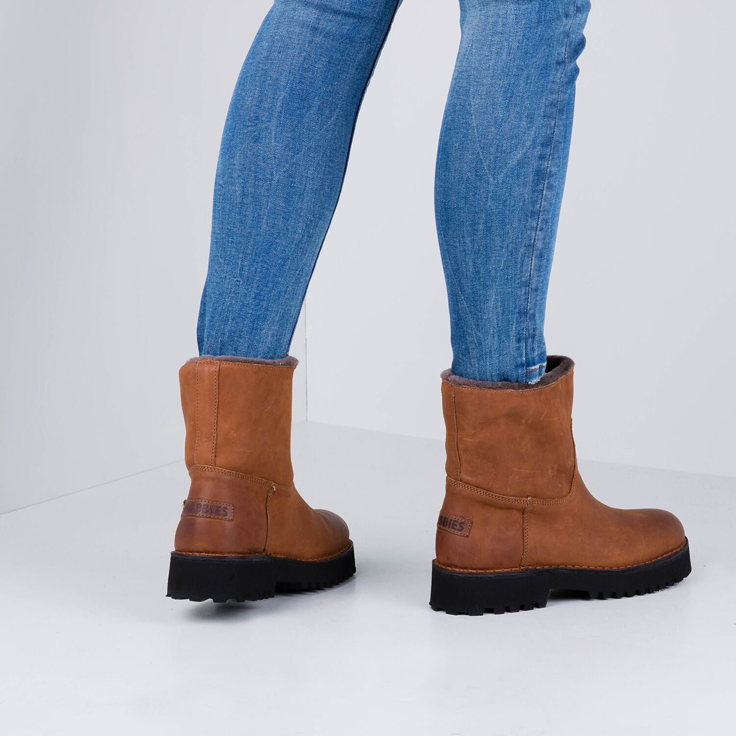 Cognac SHABBIES Enkelboots 181020210 - large