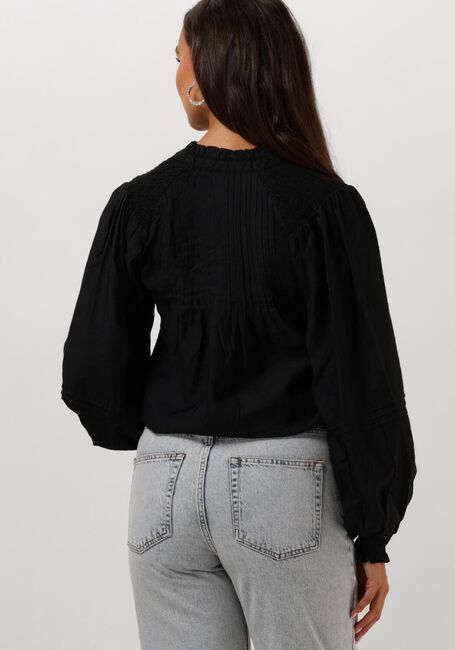 Zwarte NEO NOIR Blouses DORMA STRUCTURE BLOUSE - large