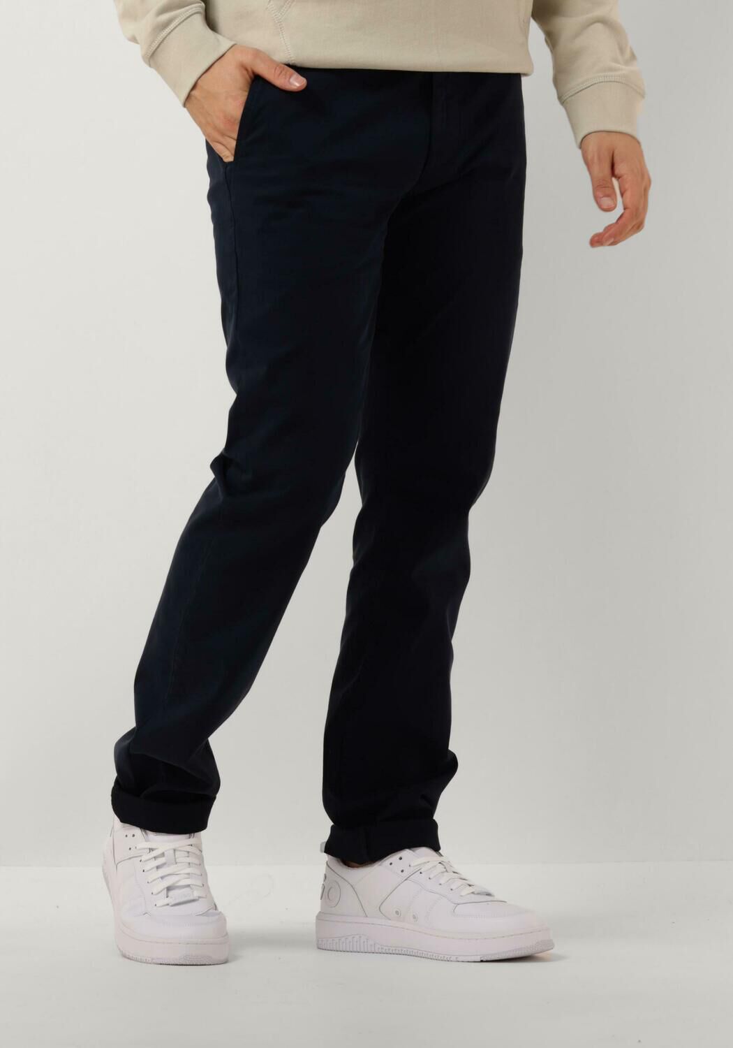 BOSS Heren Broeken Chino_slim Donkerblauw