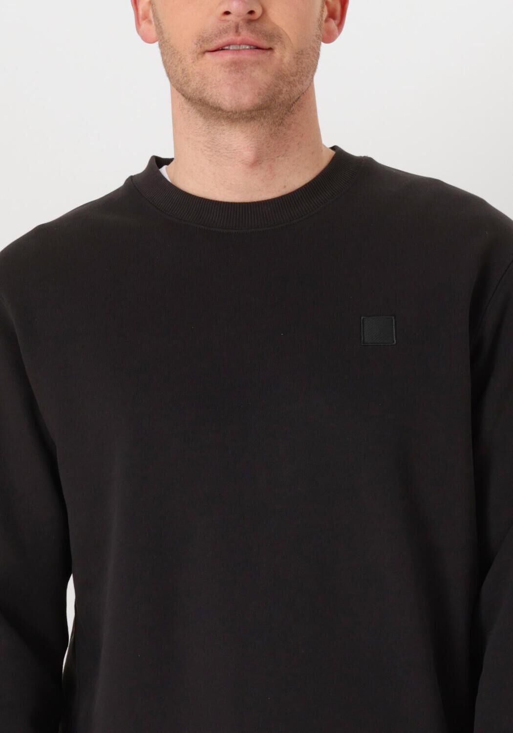 SCOTCH & SODA Heren Truien & Vesten Core Logo Sweatshirt Zwart