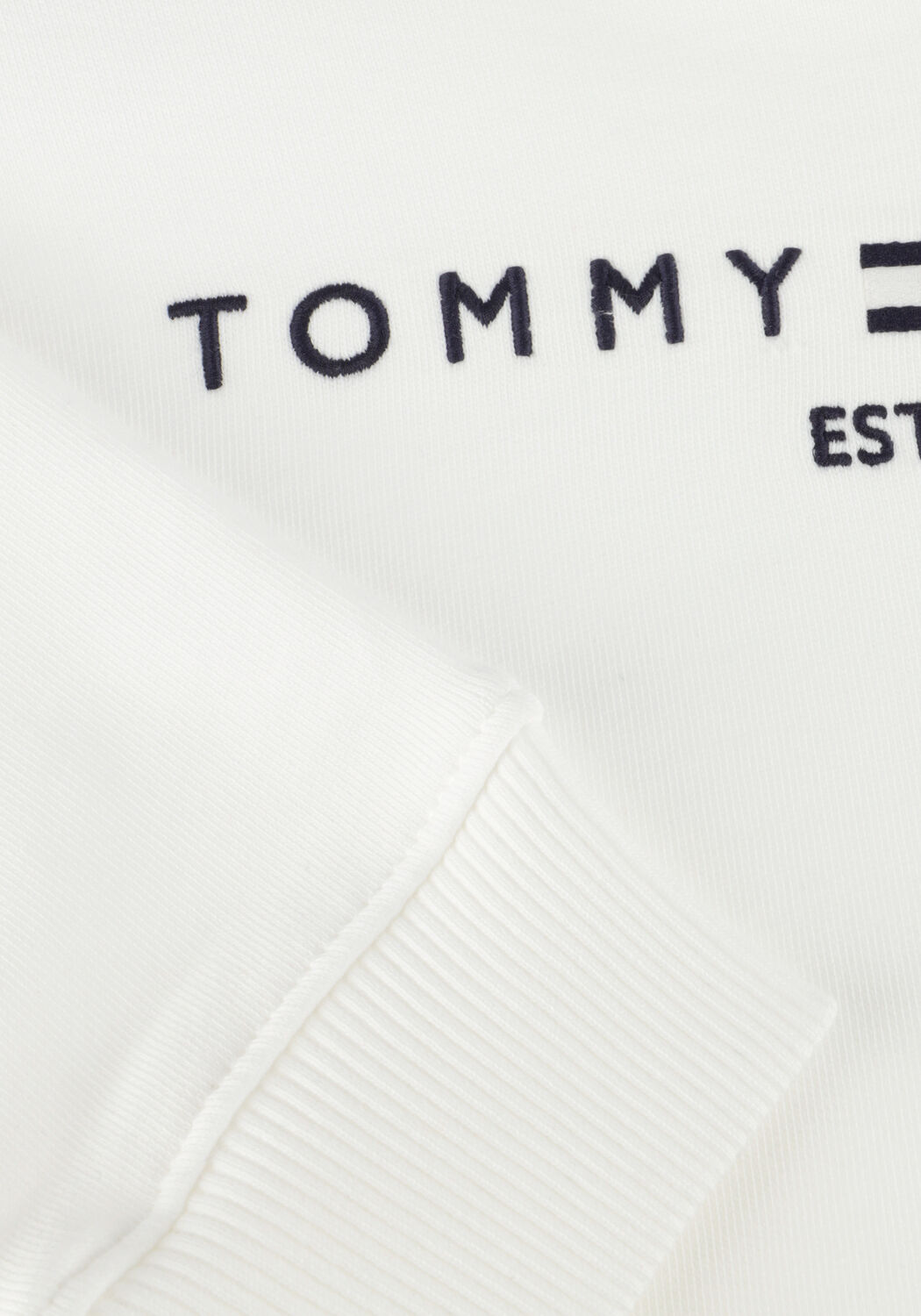 Witte TOMMY HILFIGER Trui U CORP LOGO ESS HOODIE - large