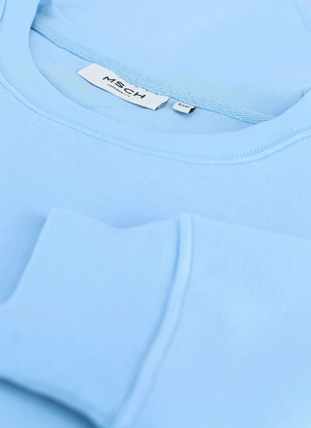 Lichtblauwe MSCH COPENHAGEN Sweater IMA DS SWEATSHIRT - large