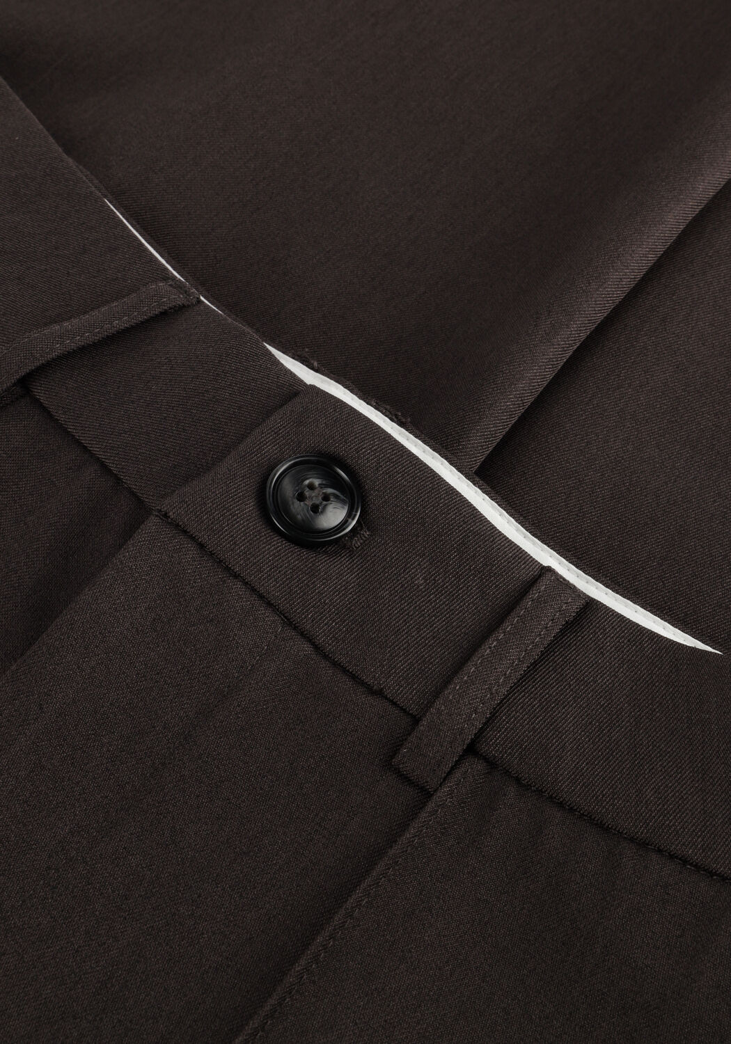 Bruine NEO NOIR Wijde broek TILIAN STRUCTURE PANTS - large