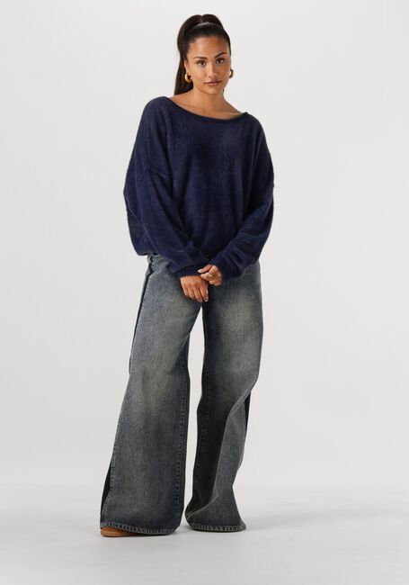 Donkerblauwe NUKUS Trui MATHILDE PULLOVER SOFT - large