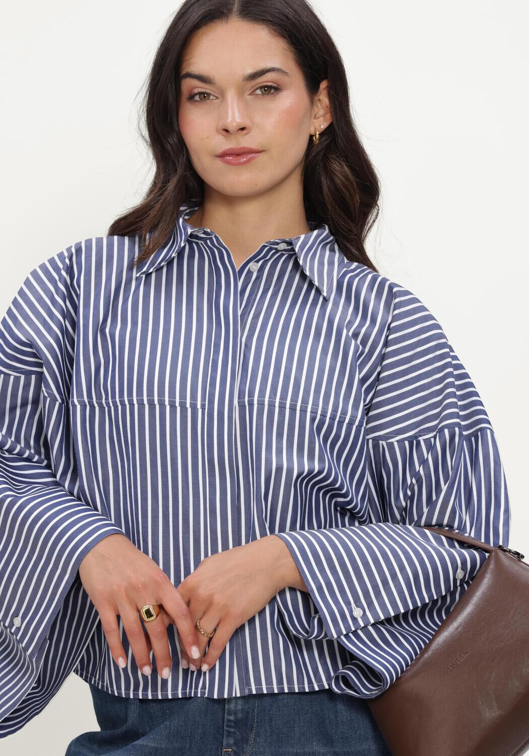 Blauwe EST'SEVEN Blouses VARISSA BLOUSE - large