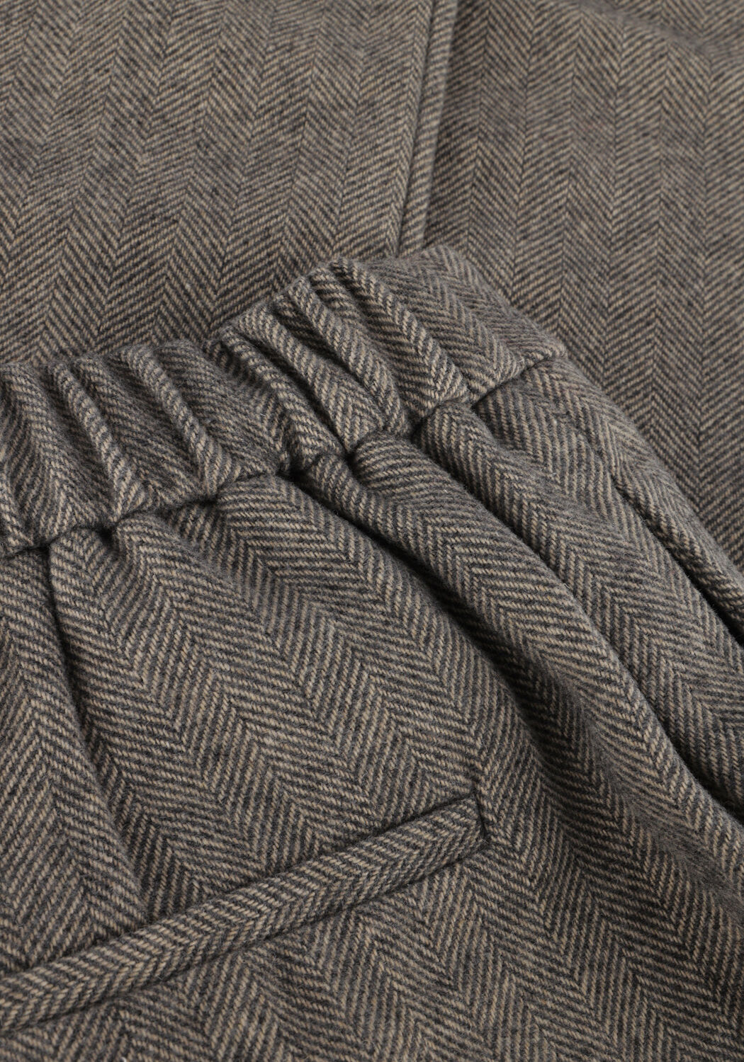 Grijze MSCH COPENHAGEN Pantalon MSCHILLUNE LONG PANTS - large