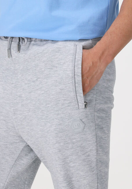 Lichtgrijze CRUYFF Joggingbroek AIMAR PANT - 280 GSM BRUSHBACK WOVEN OVERLAYERS - large