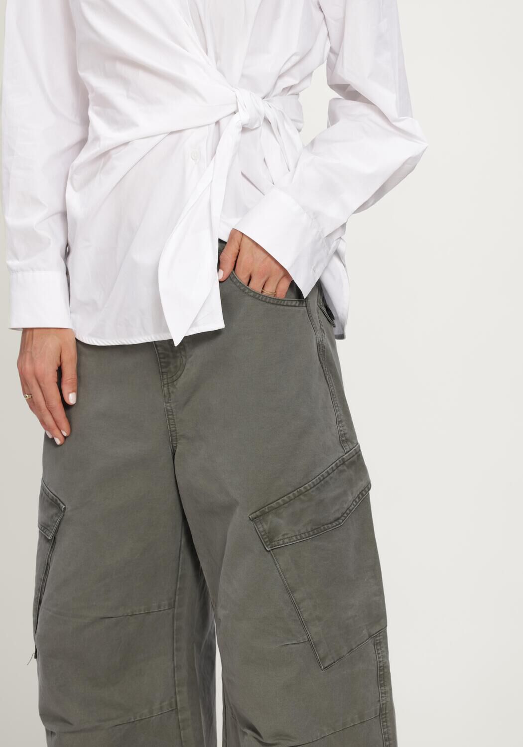 Groene CIRCLE OF TRUST Broeken MACY PANTS - large