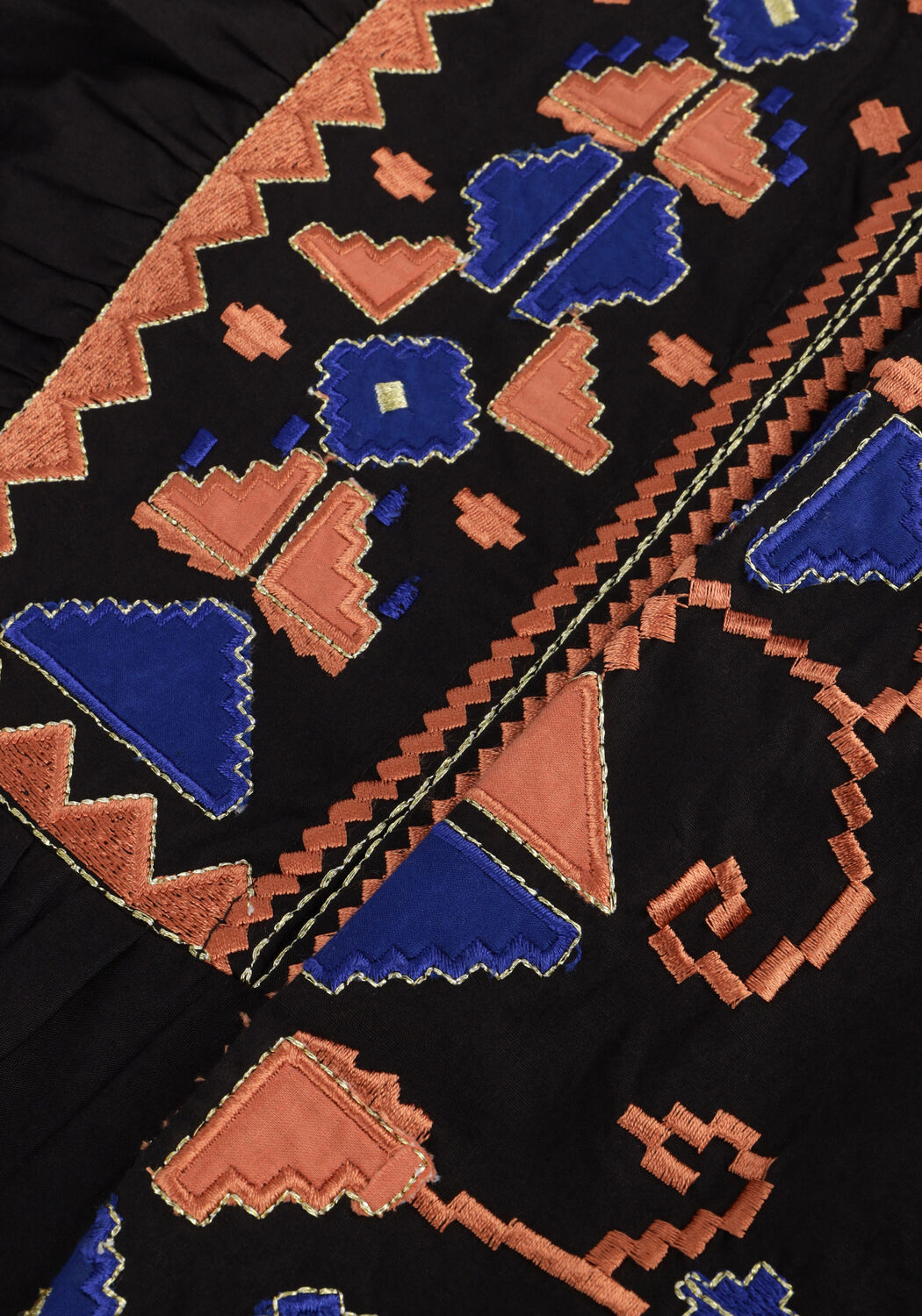 Zwarte BY-BAR Blouses GABIE EMBROIDERY BLOUSE - large