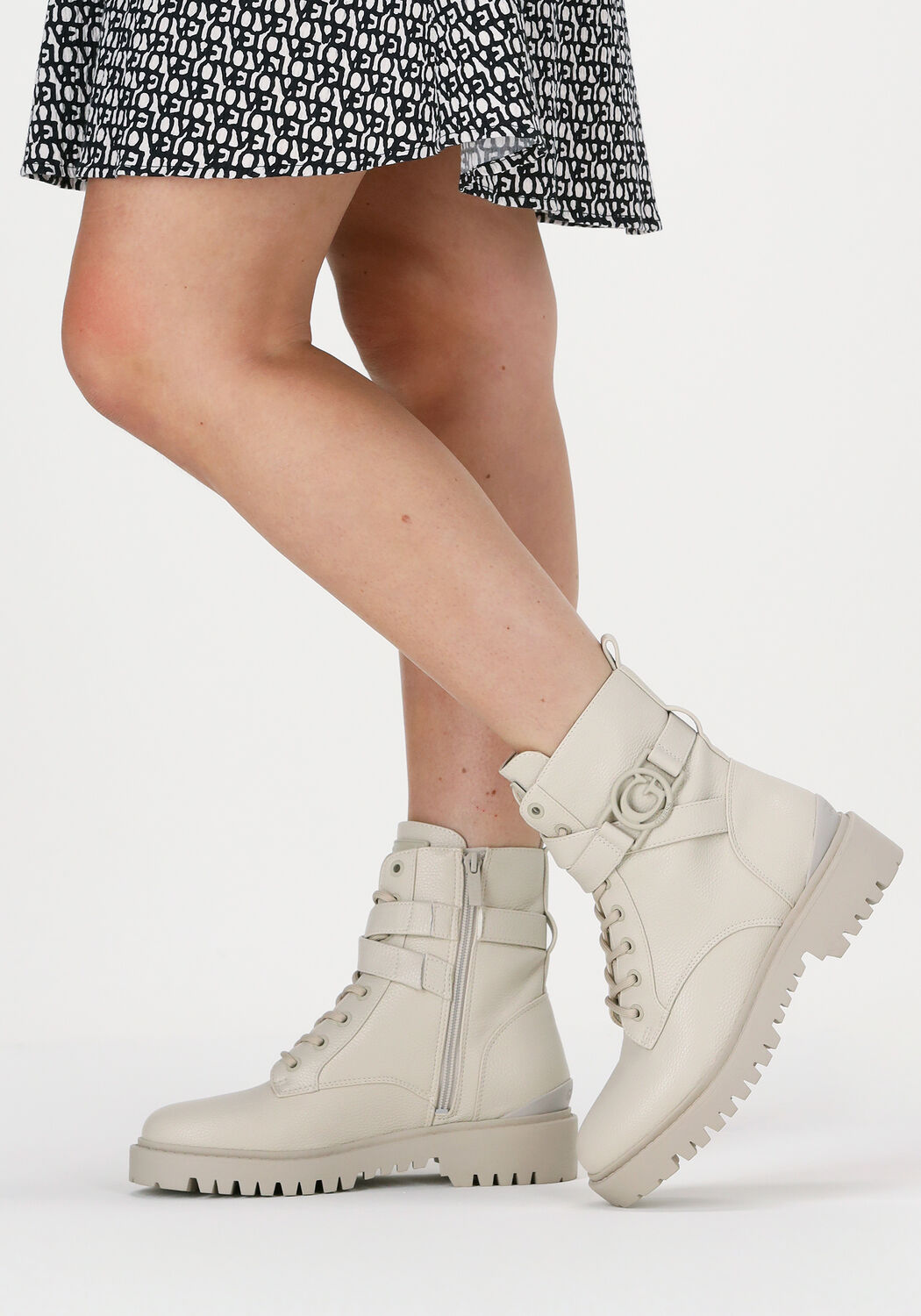 Witte GUESS ODANNA Veterboots | Omoda