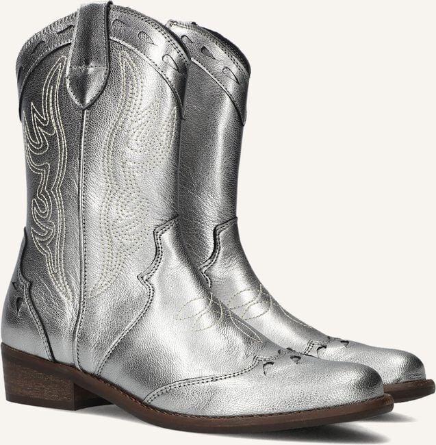 Zilveren WYSH Cowboylaarzen HAILEY Zilveren WYSH Cowboylaarzen HAILEY - large