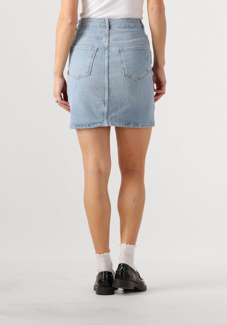 Lichtblauwe OBJECT Minirok OBJELLEN HW SHORT DENIM SKIRT DIV - large